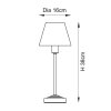 Klasyczna lampka stołowa nocna abażurowa mosiężna minimalistyczna uniwersalna Rise & Ivy 120937 ENDON
